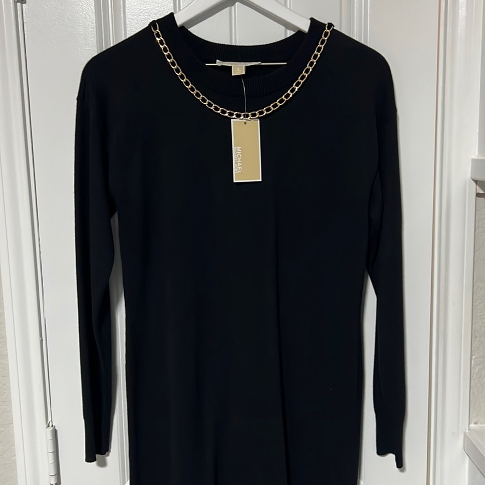 Knit sweater dress